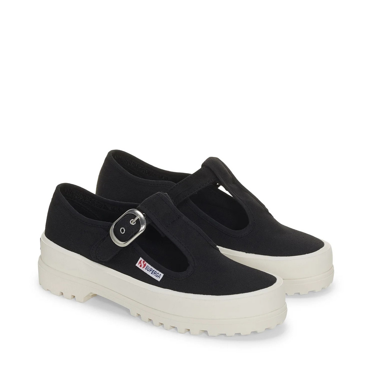 2541 Mary Jane Alpina Sneakers - Black Avorio