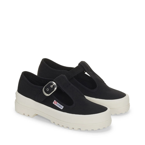 2541 Mary Jane Alpina Sneakers - Black Avorio