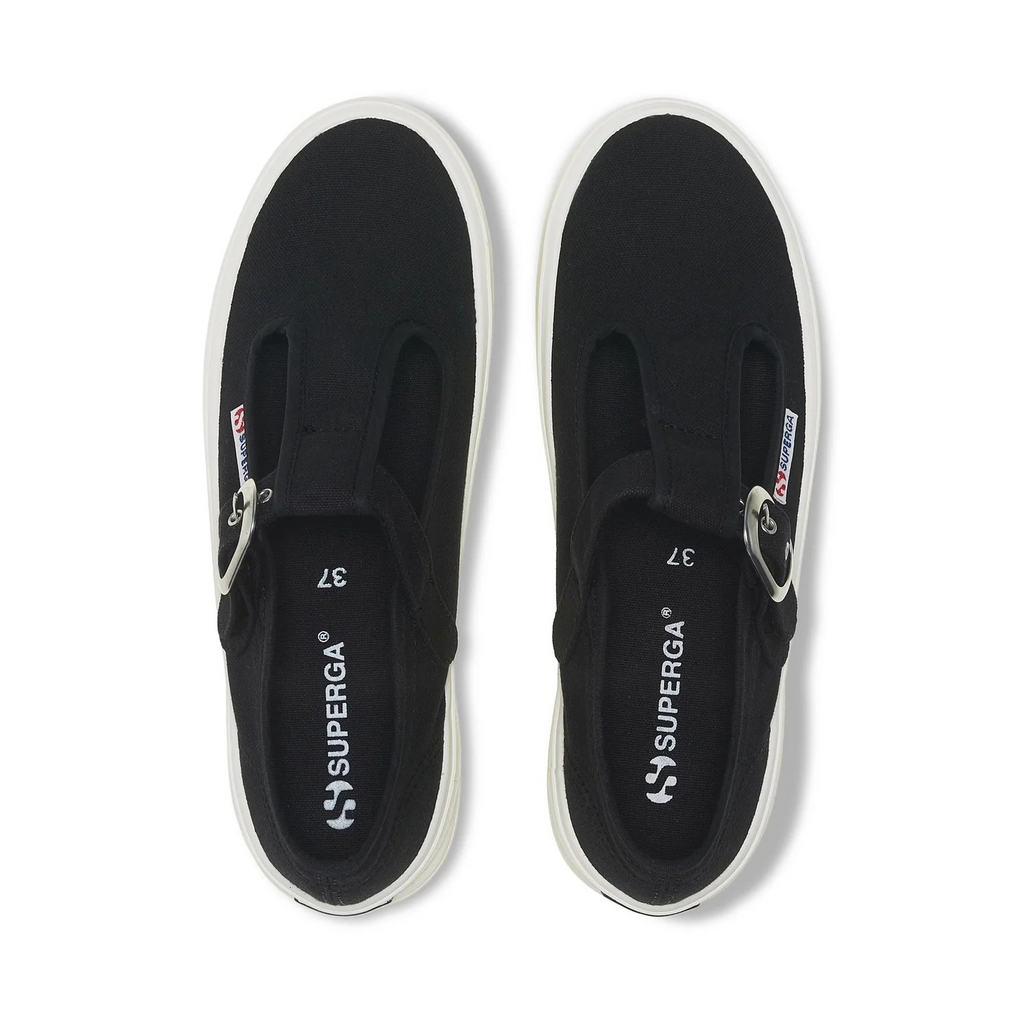 2541 Mary Jane Alpina Sneakers - Black Avorio