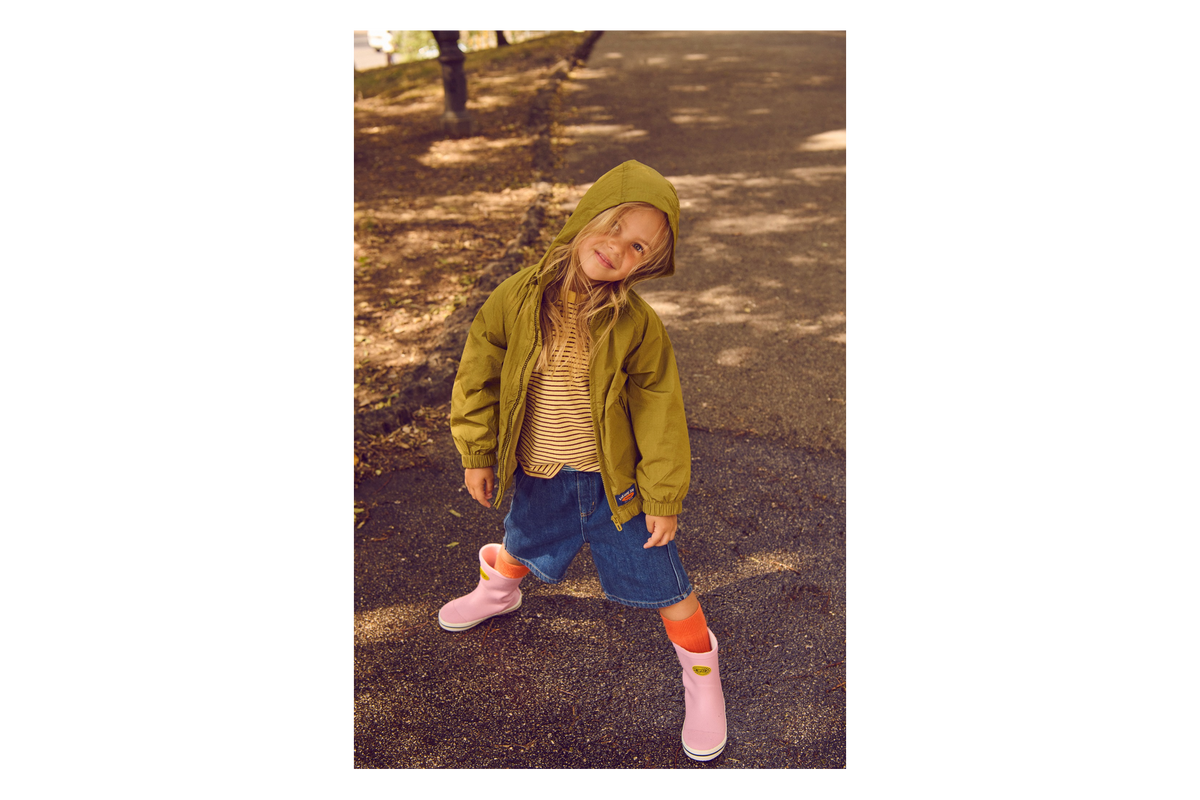 735 Kids Rubber Boots - Pink Flushing
