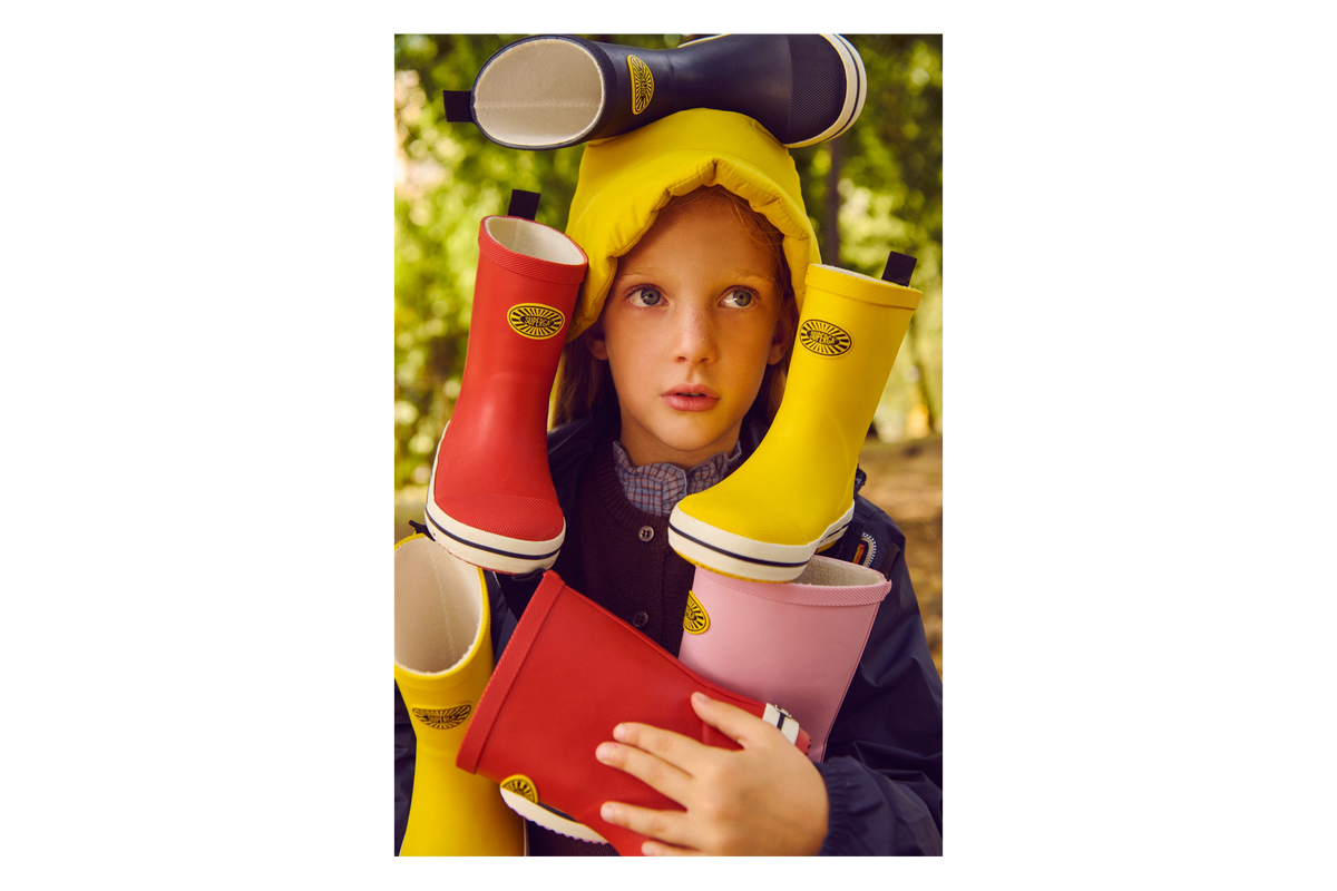 735 Kids Rubber Boots - Blue Navy