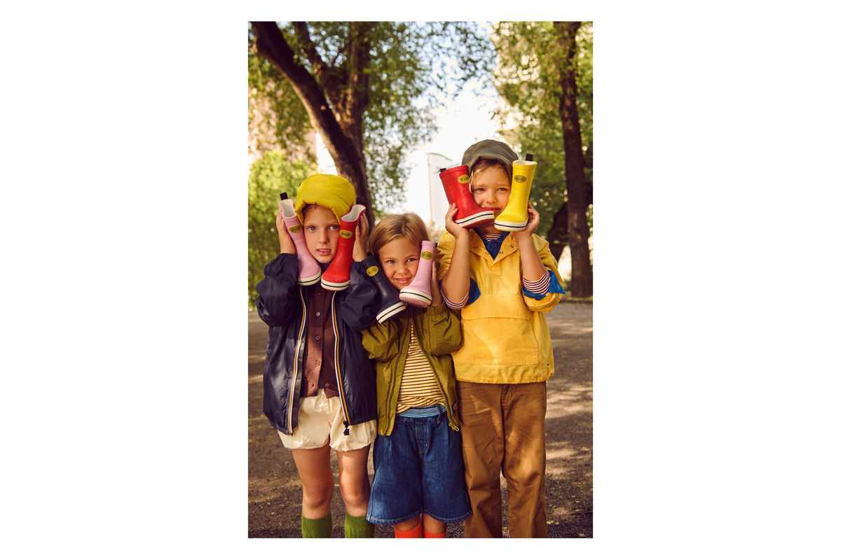 735 Kids Rubber Boots - Pink Flushing