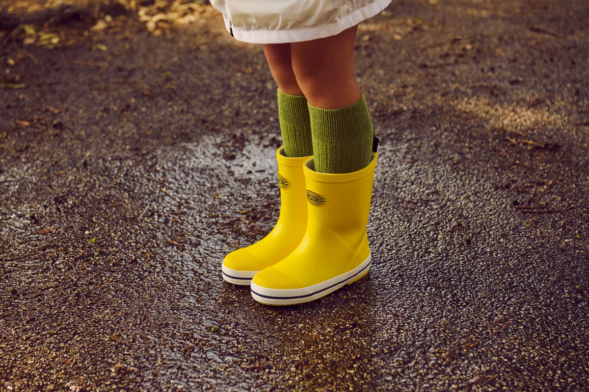 735 Kids Rubber Boots - Yellow Lemon