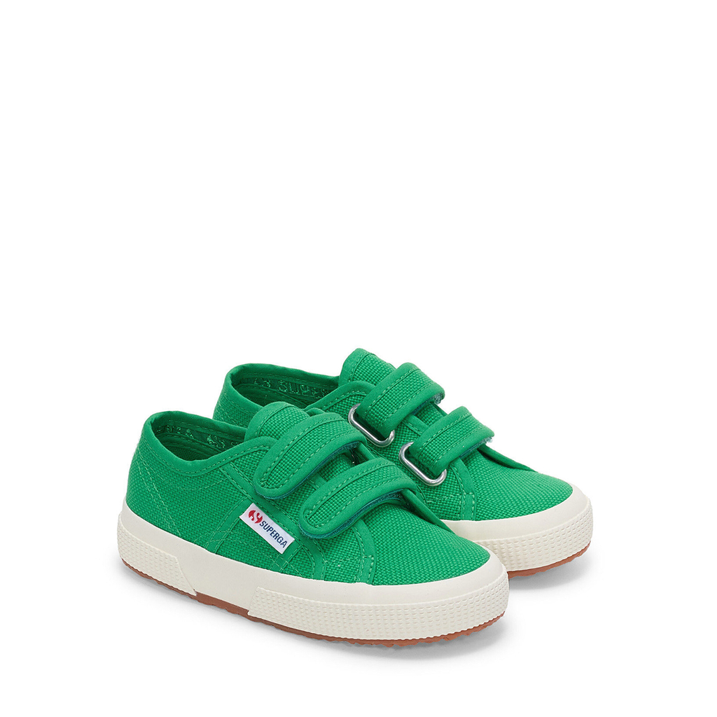 2750 Kids Cotjstrap Classic Sneakers - Island Green-Avorio