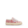 2750 Kids Cotton Stripes Sneakers - Red-Off White