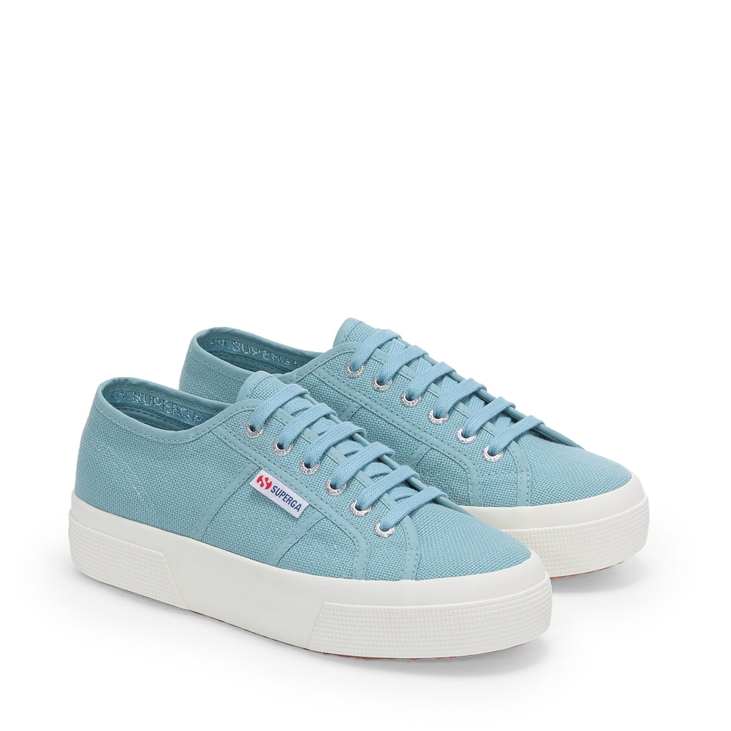 2740 Platform Sneakers - Blue Stone Avorio