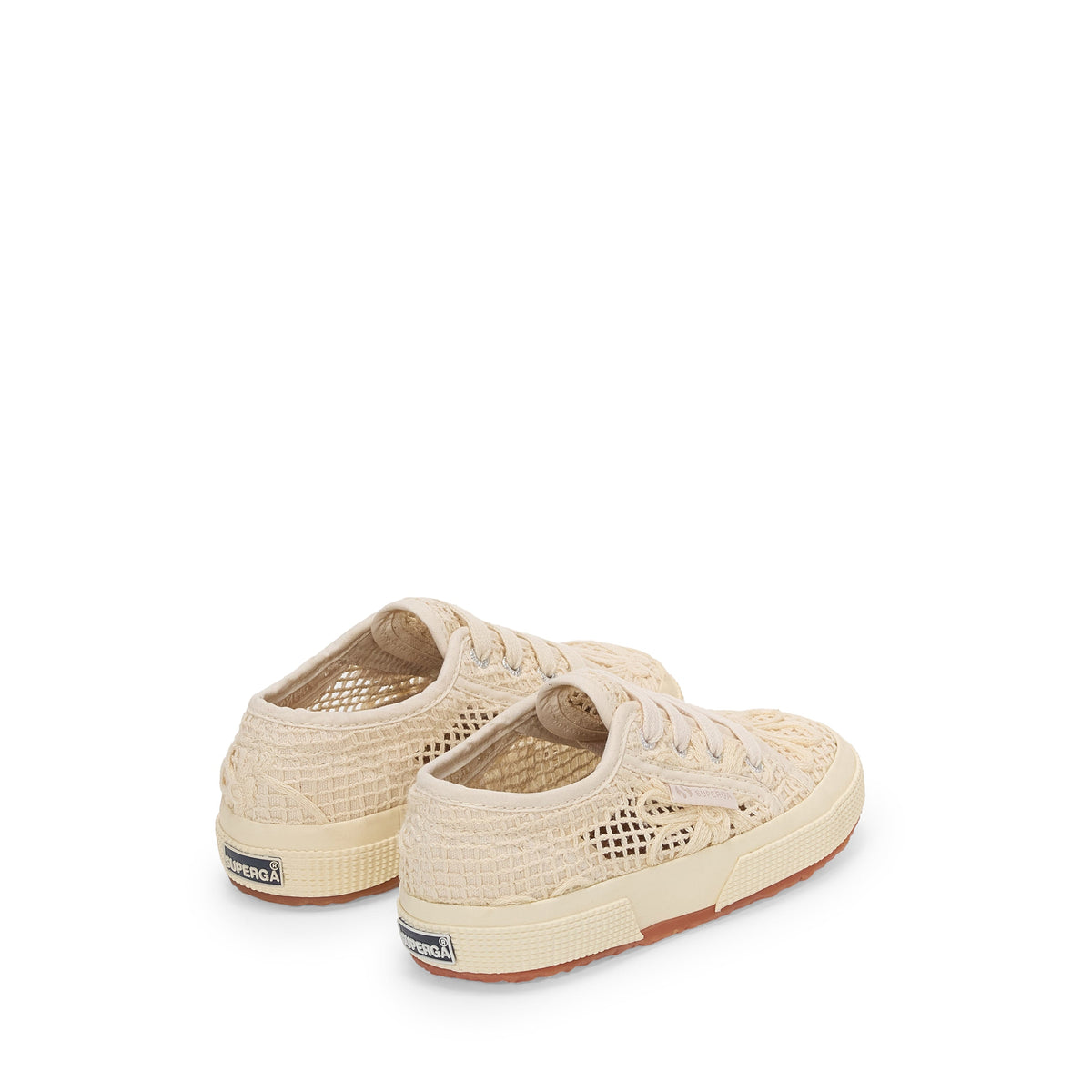 2750 Kids Net Flower Crochet - Beige Raw-Off White