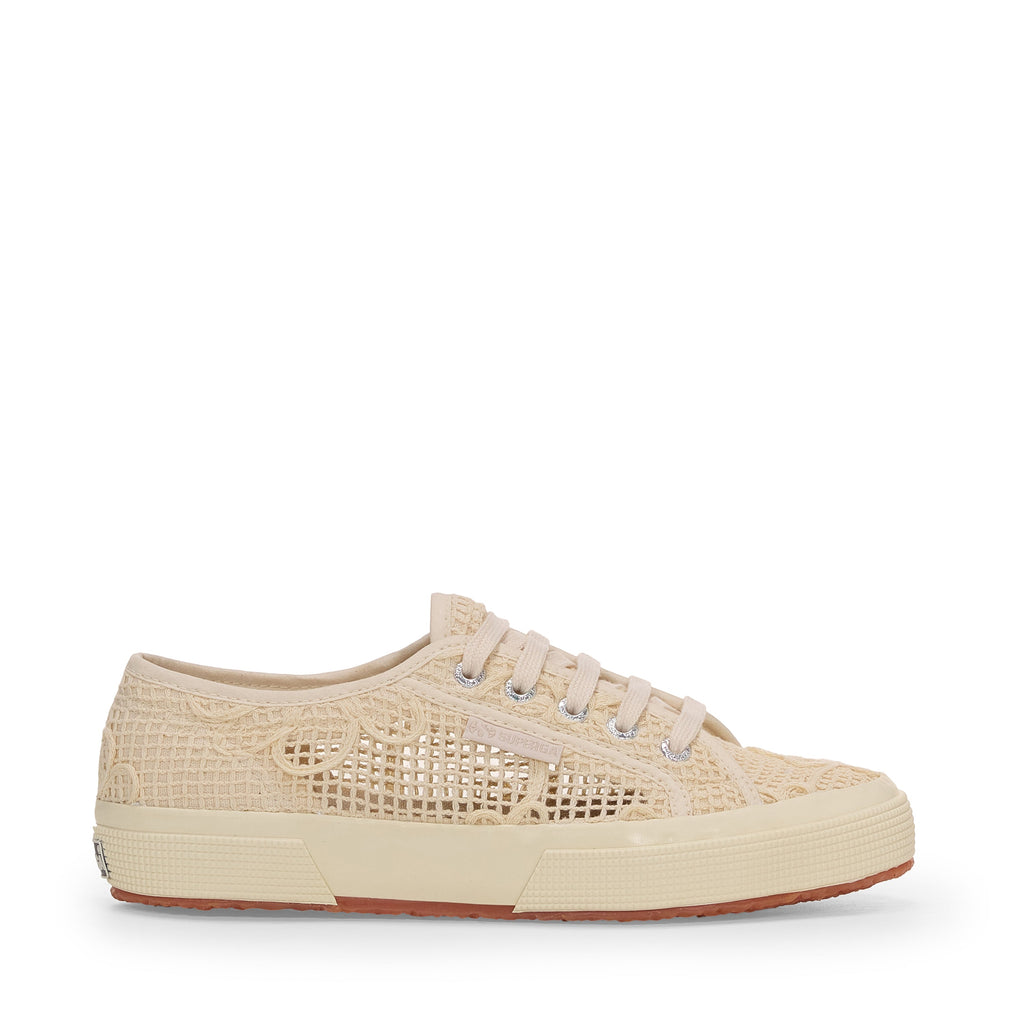 2750 Net Flower Crochet - Beige Raw-Off White