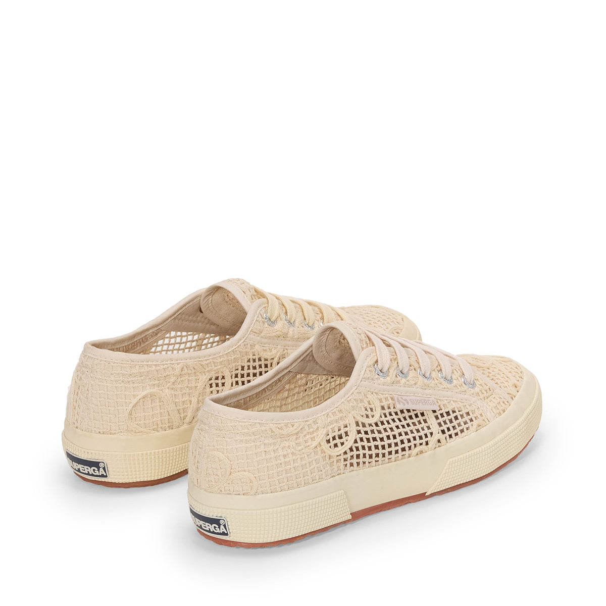 2750 Net Flower Crochet - Beige Raw-Off White