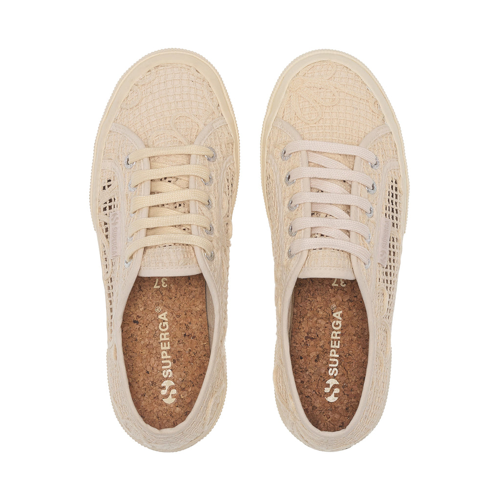 2750 Net Flower Crochet - Beige Raw-Off White