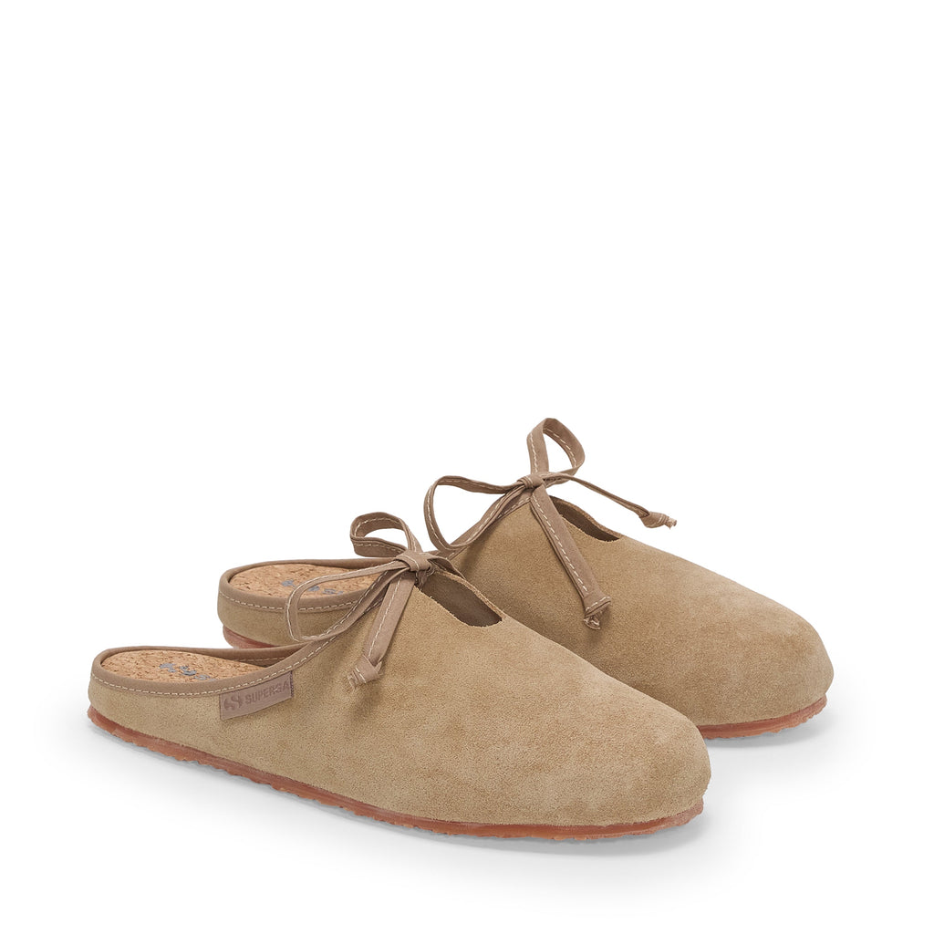 2445 Ballerina Mule Suede - Beige Fog