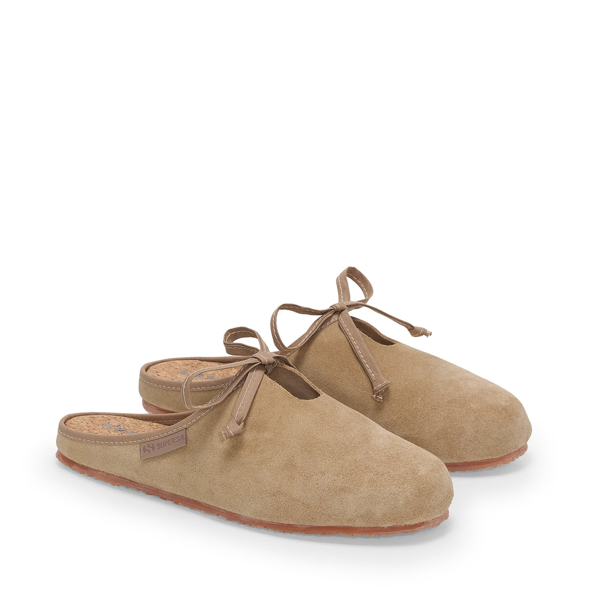2445 Ballerina Mule Suede - Beige Fog