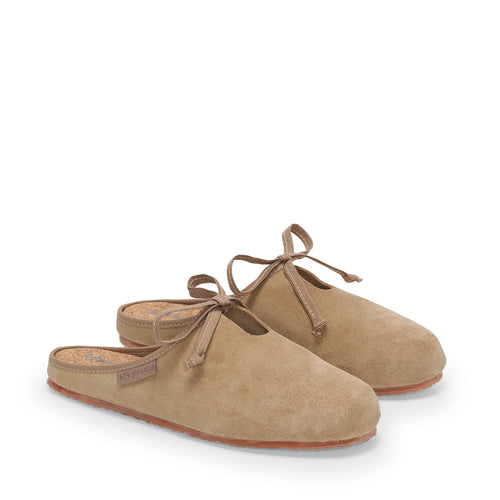 2445 Ballerina Mule Suede - Beige Fog