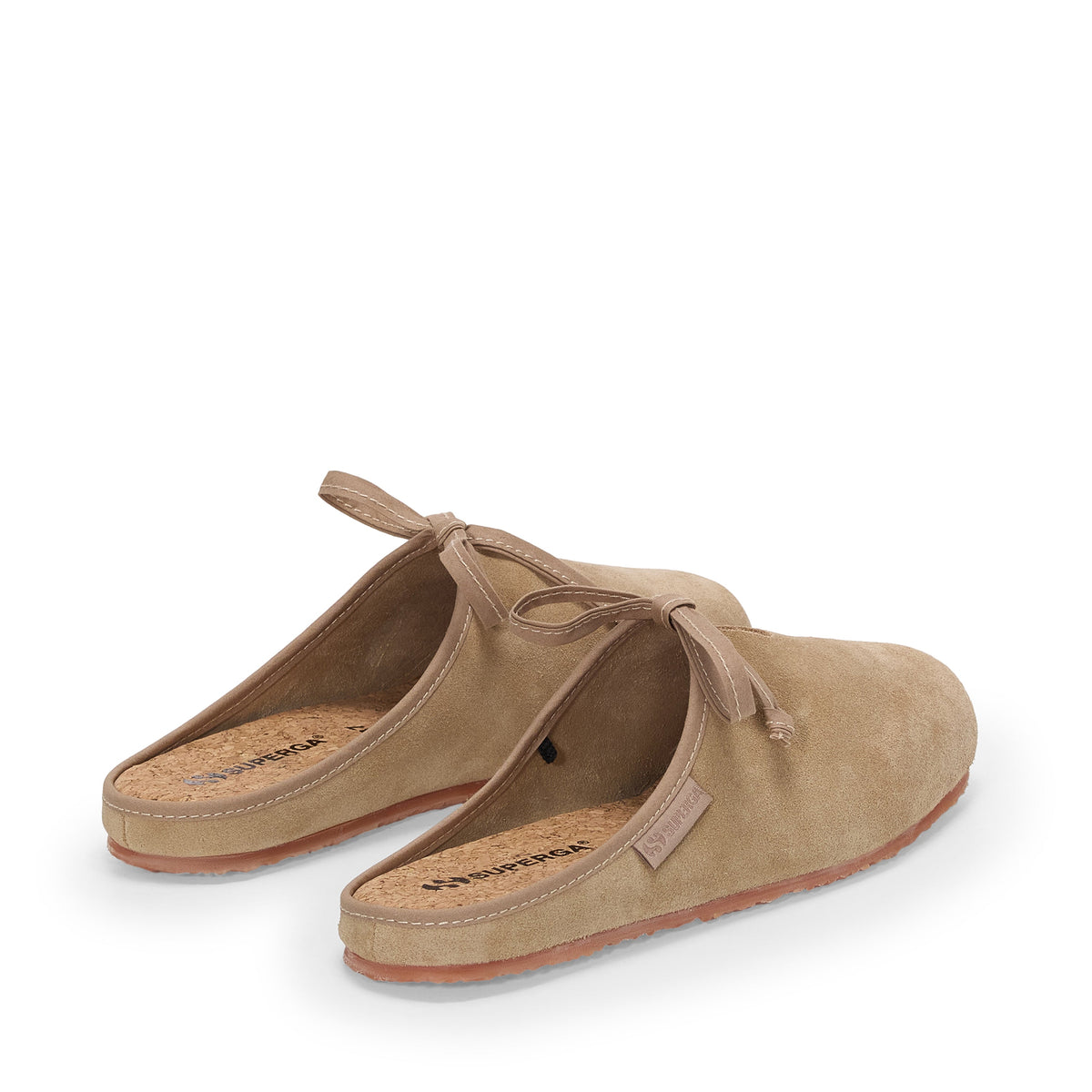 2445 Ballerina Mule Suede - Beige Fog