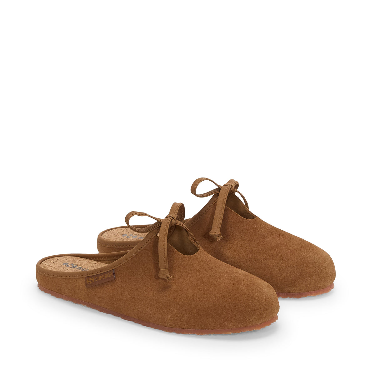 2445 Ballerina Mule Suede - Brown Brique