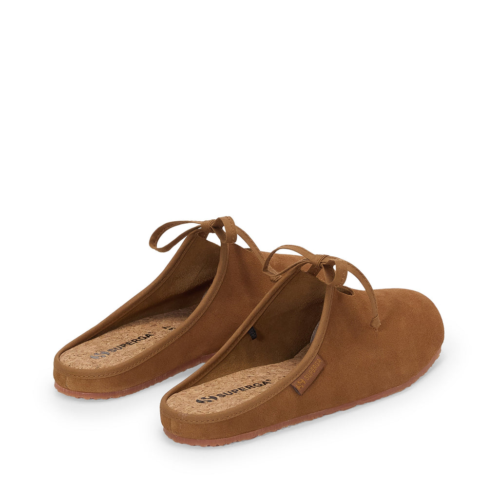 2445 Ballerina Mule Suede - Brown Brique