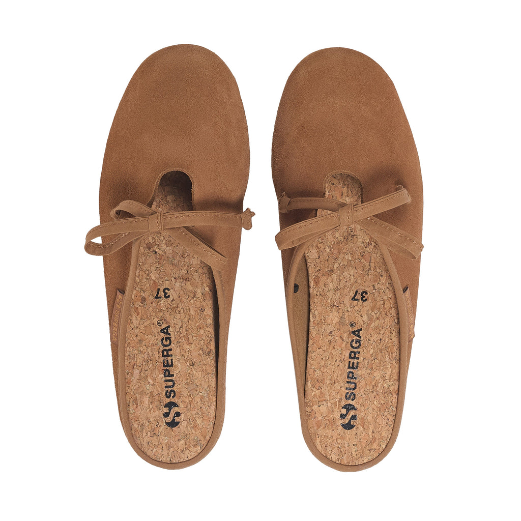 2445 Ballerina Mule Suede - Brown Brique