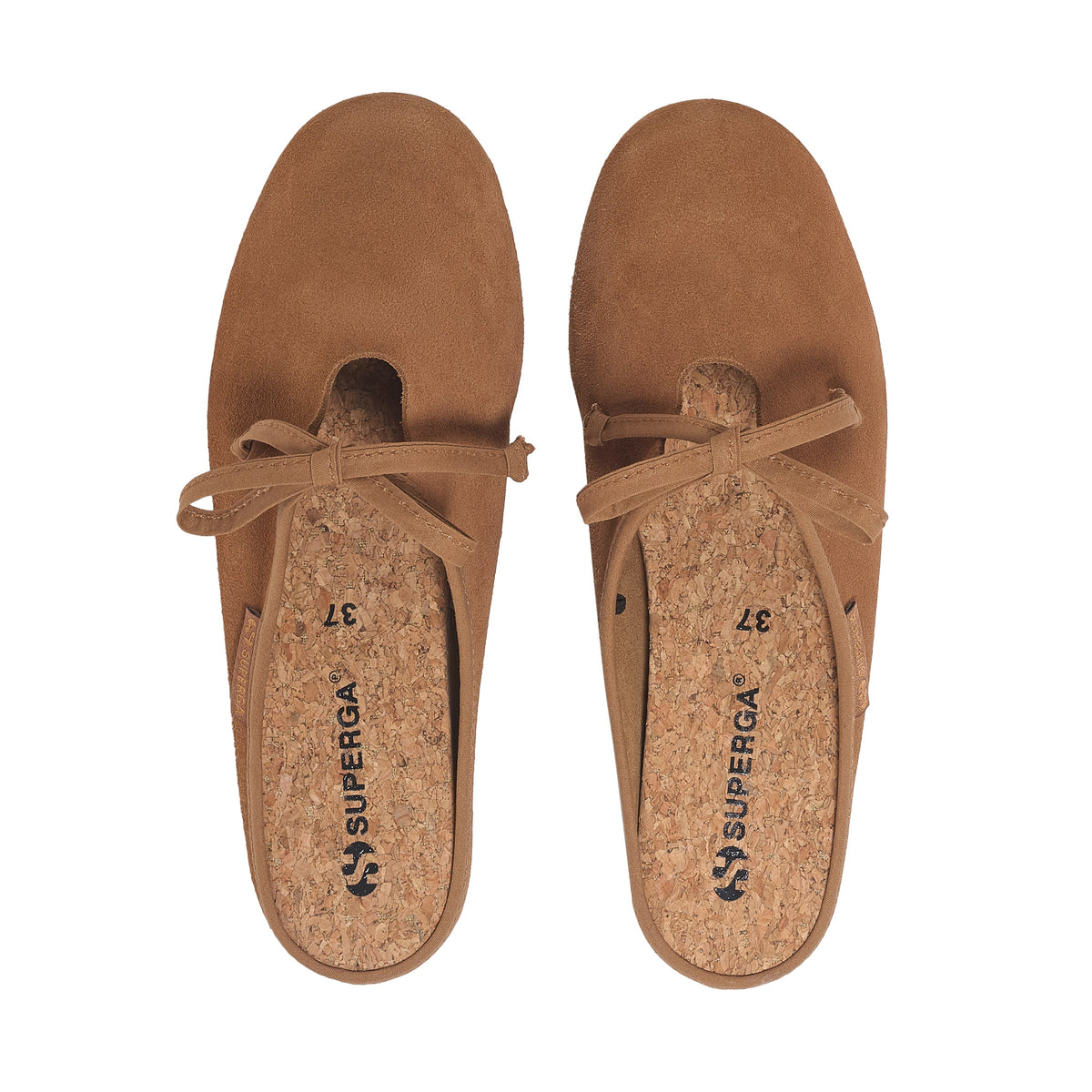 2445 Ballerina Mule Suede - Brown Brique