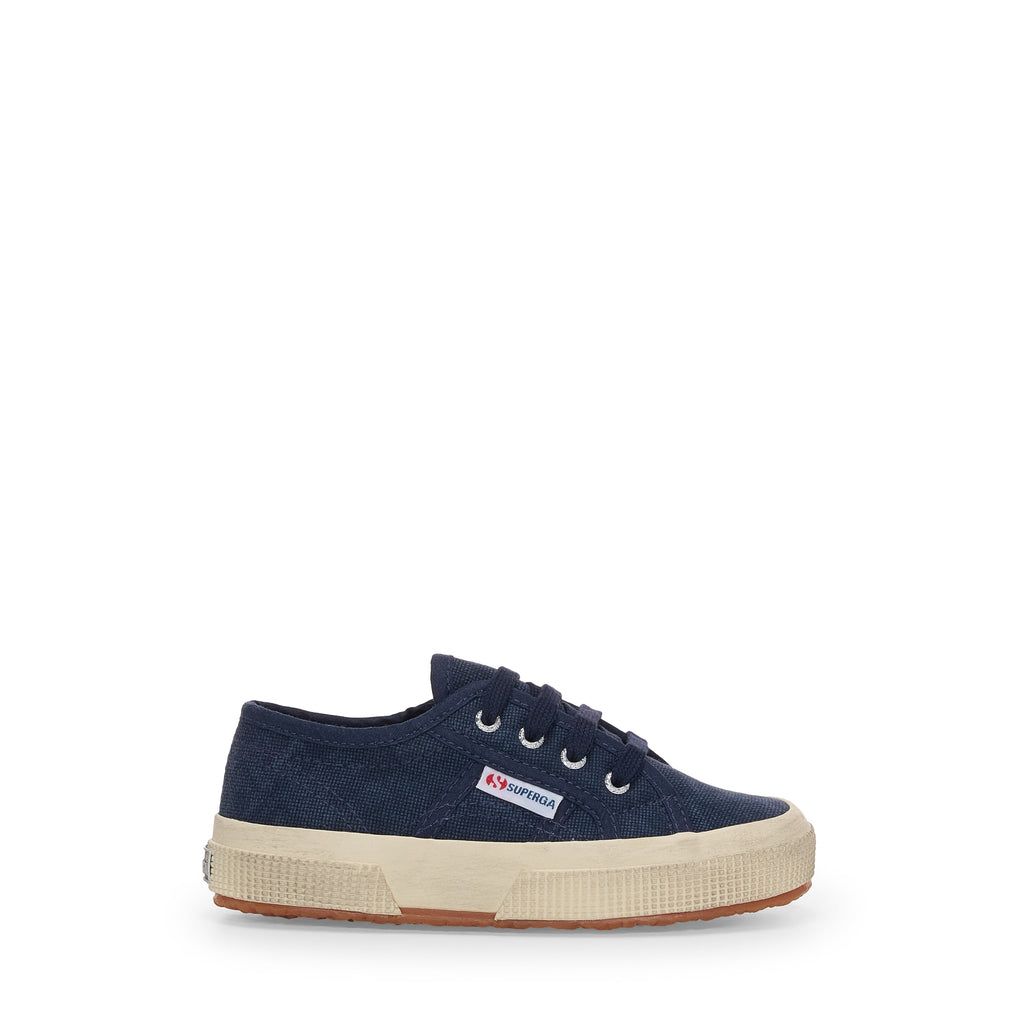 2750 Kids Cotton Stone Wash - Navy Washed-Off White