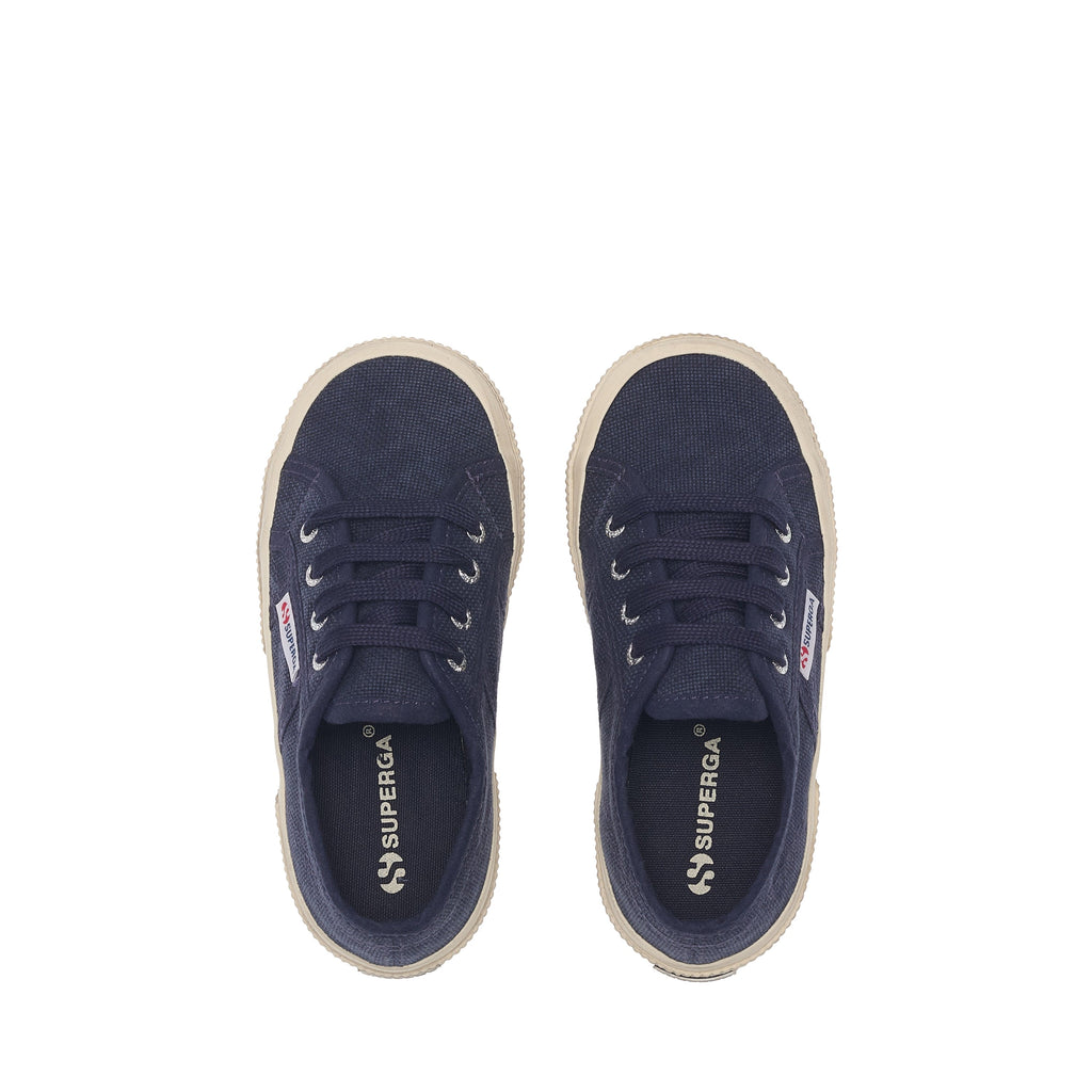 2750 Kids Cotton Stone Wash - Navy Washed-Off White