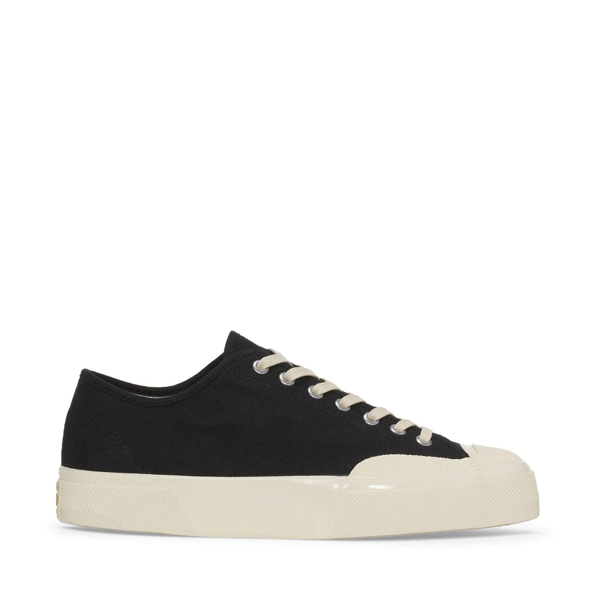 2432 Works Low Cut Cotton Canvas - Black/Off White