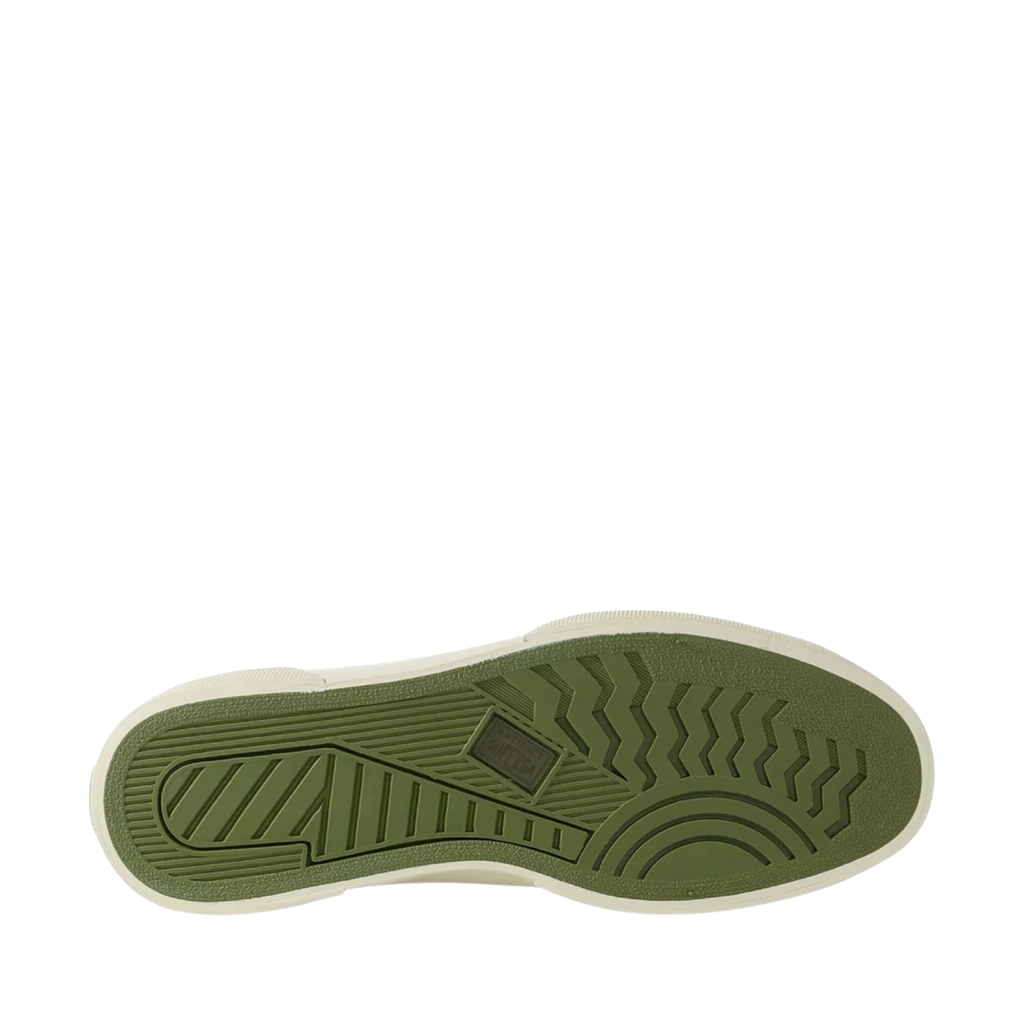 2432 Works Low Cut Cotton Canvas Sneakers - Green Dark Olive Off