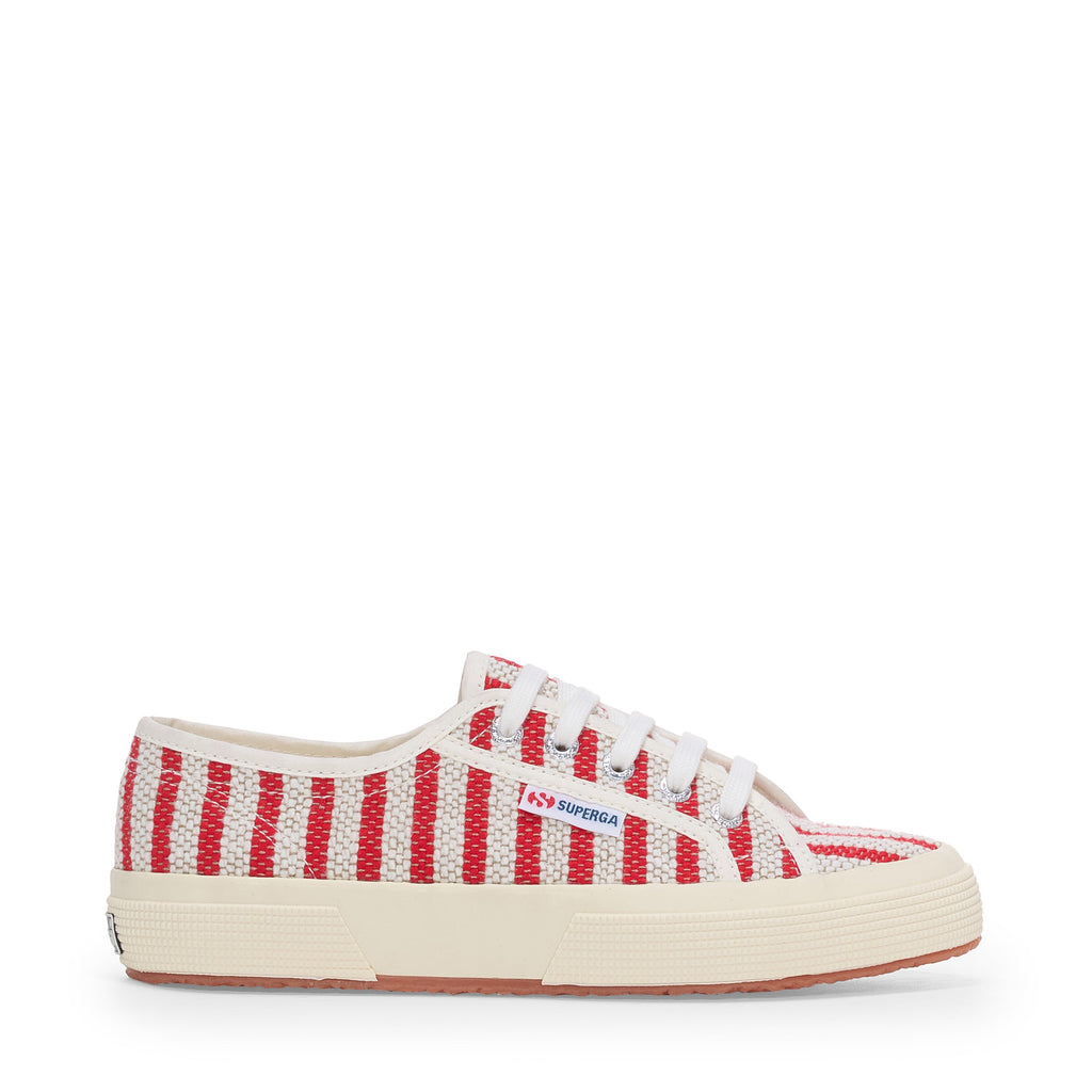 2750 Cotton Stripes - Red-Off White