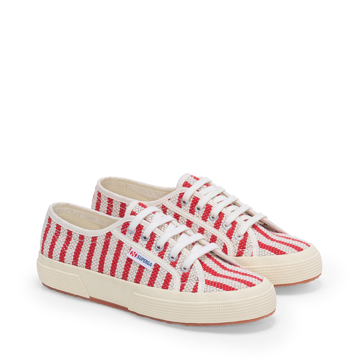 2750 Cotton Stripes - Red-Off White