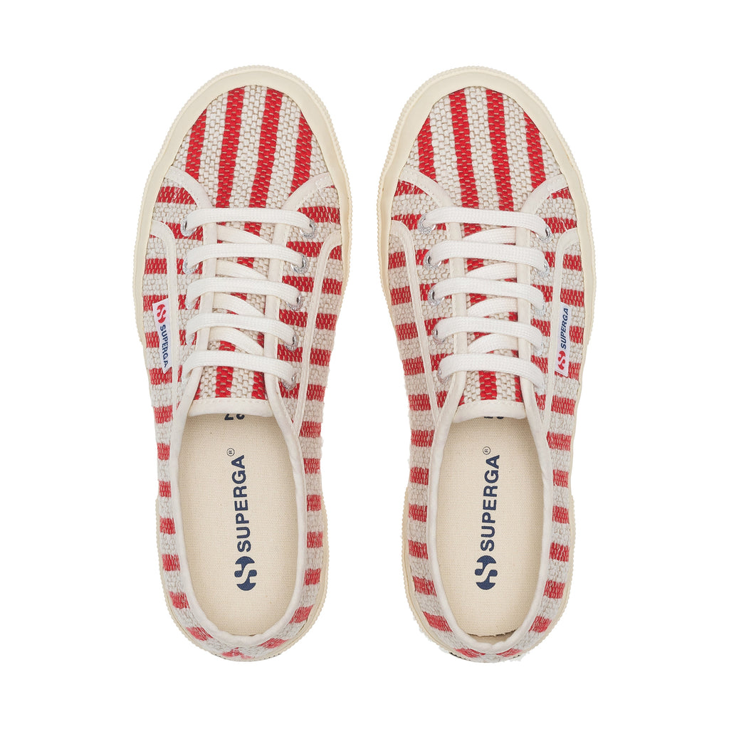 2750 Cotton Stripes - Red-Off White