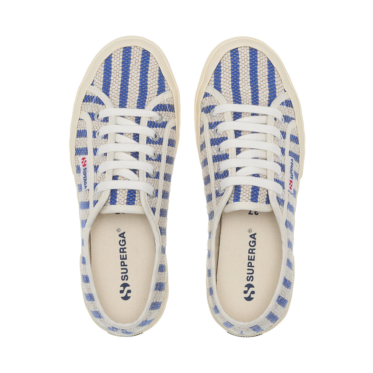 2750 Cotton Stripes - Blue-Off White
