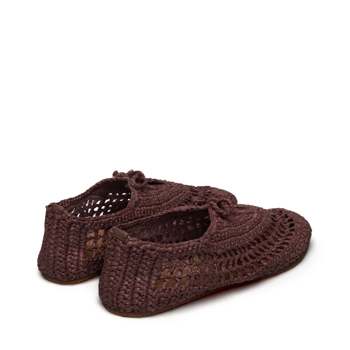 3021 Crochet Ballerina Sneakers - Brown Coffee