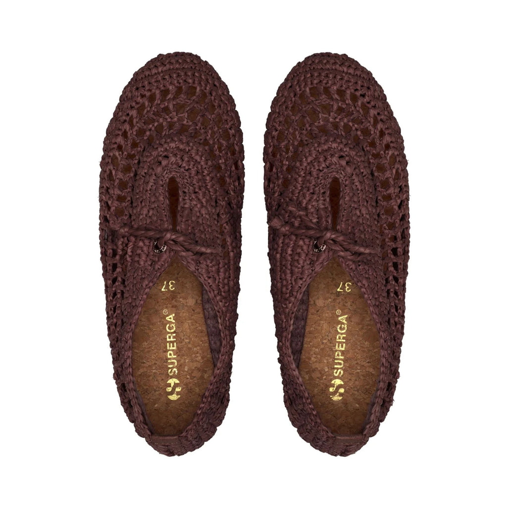 3021 Crochet Ballerina Sneakers - Brown Coffee