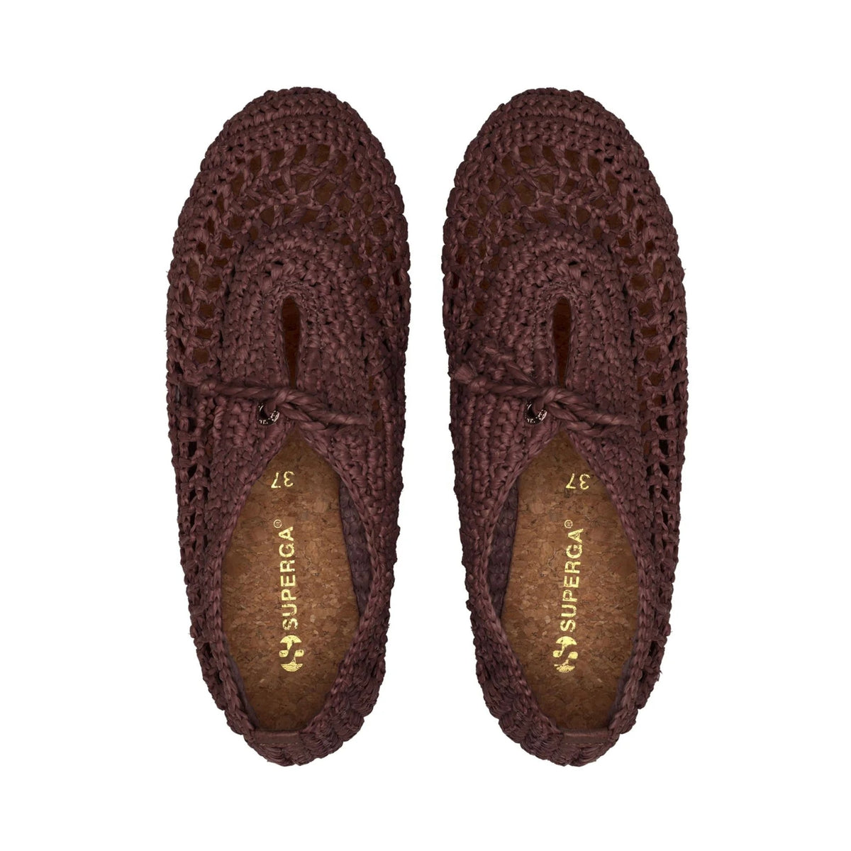 3021 Crochet Ballerina Sneakers - Brown Coffee