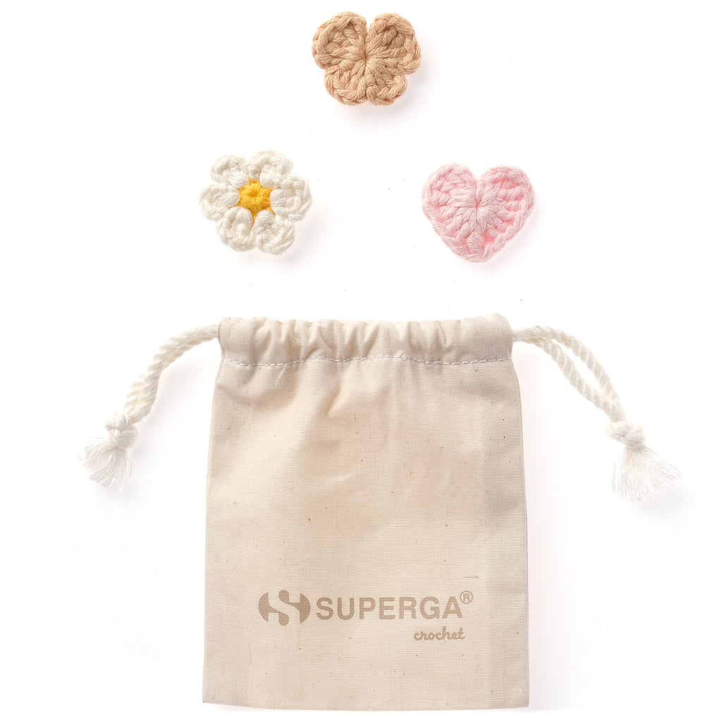 Crochet Pin Natural Set - Beige-Pink