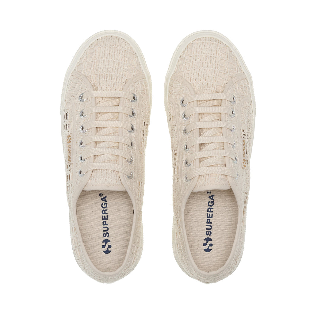 2740 Platform Crochet - Beige Raw Braid Avorio