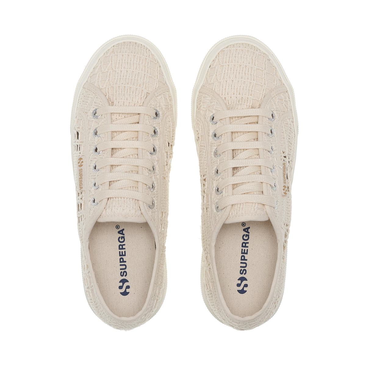 2740 Platform Crochet - Beige Raw Braid Avorio