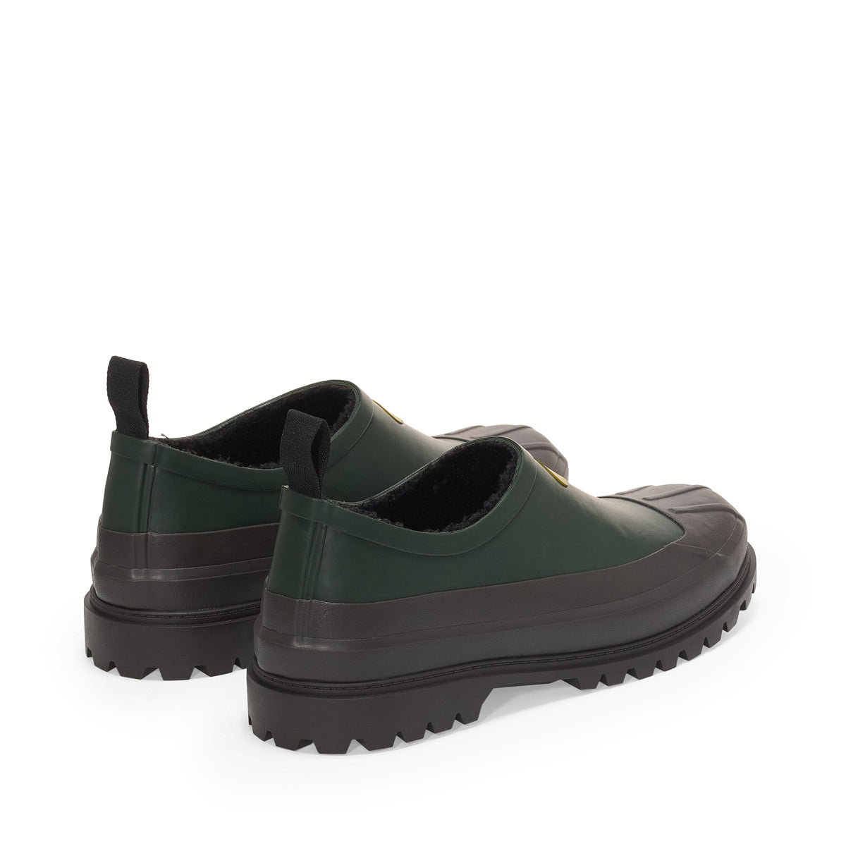 3333 Rubber Alpina Duck Mule - Green-Brown