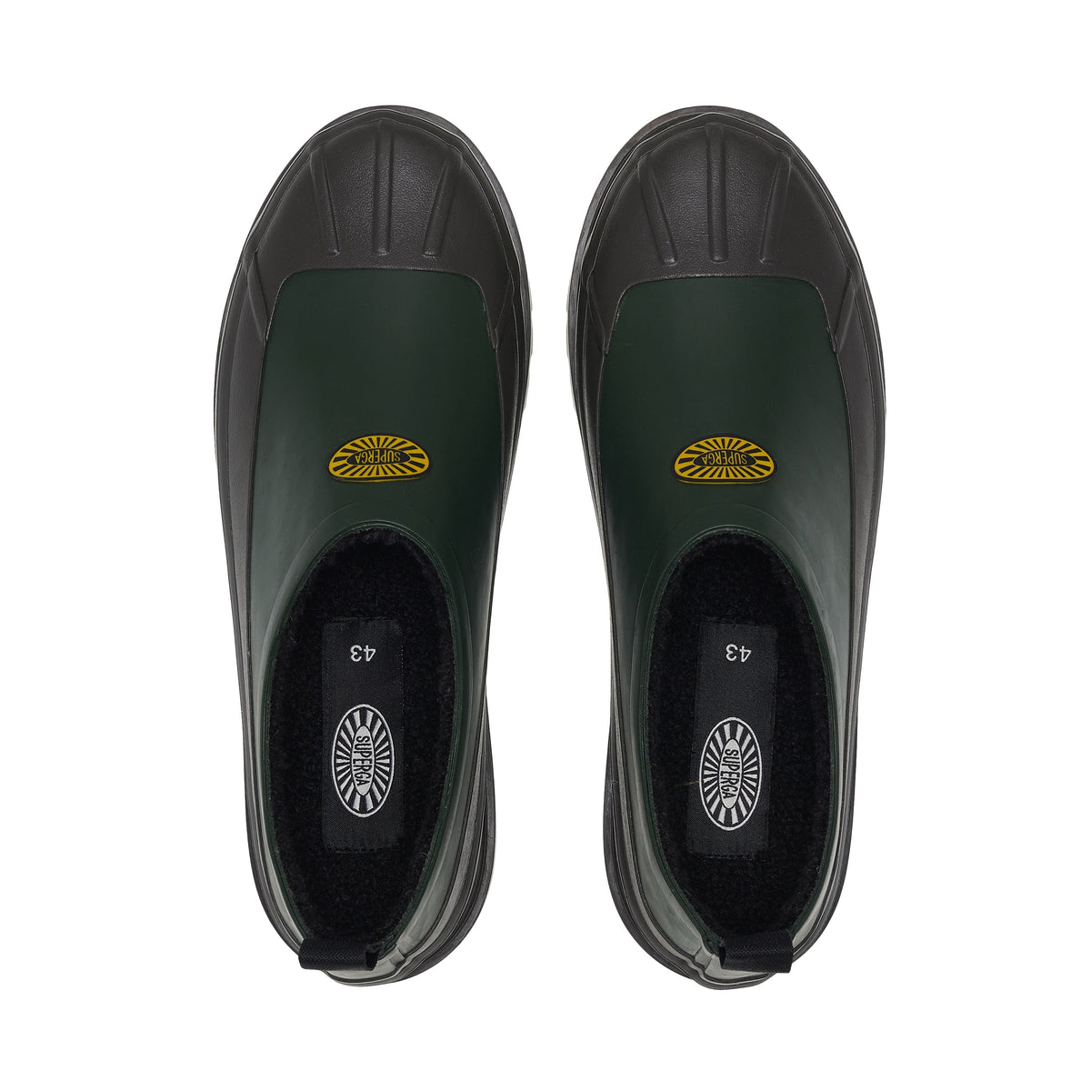 3333 Rubber Alpina Duck Mule - Green-Brown