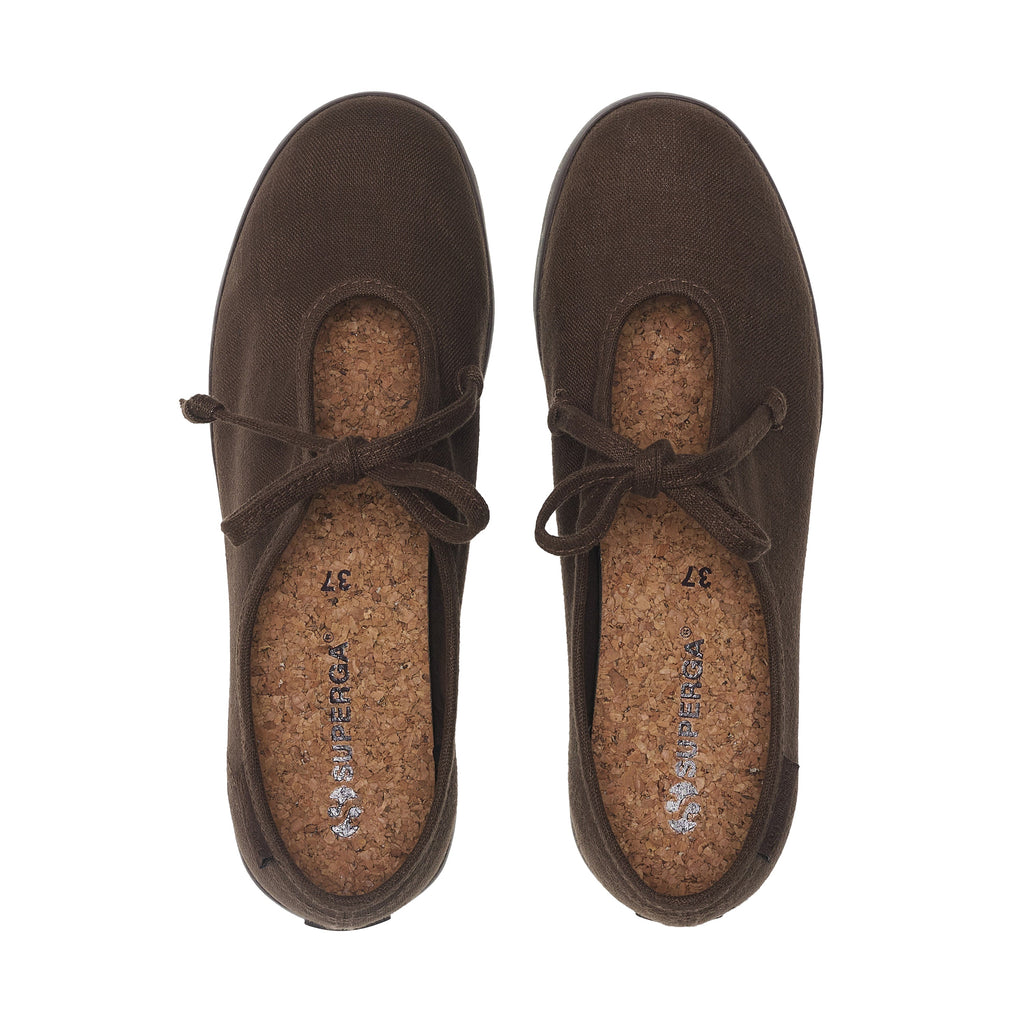 2442 Ballerina Lace Linen - Brown-Dark Brown