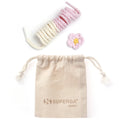 Crochet Pin Flower Set - White Avorio-Pink-Yellow