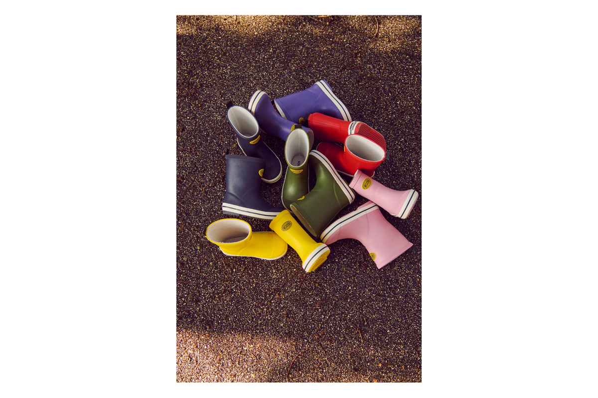 735 Kids Rubber Boots - Yellow Lemon