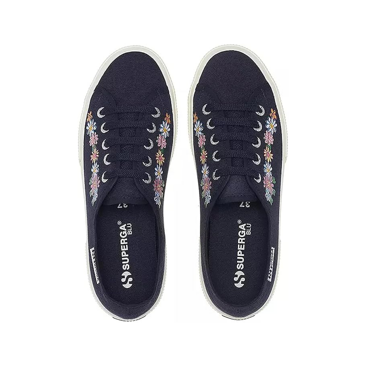 3750 Flower Print Leggera - Blue Navy Multiflowers